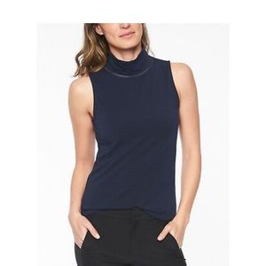 Athleta Mock Neck Mesh Lined Industry Tank Top XL